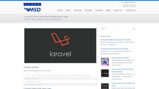 
                            11. Laravel 5 Test User and Disable Auto Login | Cloud MSD