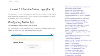 
                            9. Laravel 5.2 Socialite Twitter Login (Part 2) - Blog - Damir Miladinov