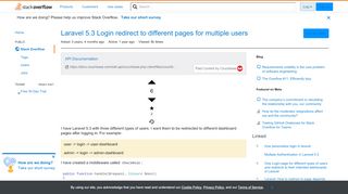 
                            1. Laravel 5.3 Login redirect to different pages for multiple users ...