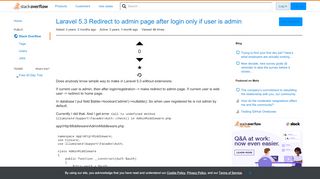 
                            12. Laravel 5.3 Redirect to admin page after login only if user is ...