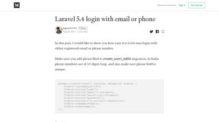 
                            8. Laravel 5.4 login with email or phone – Jagadesha NH – ...
