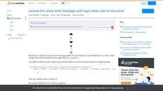 
                            6. Laravel 5.4, show error message auth login when user is not active ...