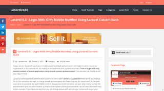 
                            6. Laravel 5.5 - Login With Only Mobile Number Using Laravel Custom ...