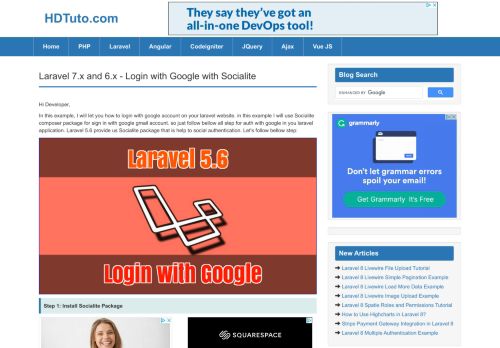 
                            11. Laravel 5.6 - Login with Google with Socialite - HDTuto.com