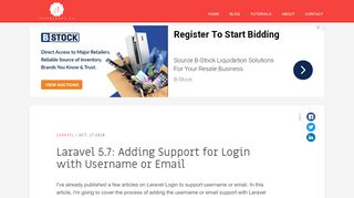 
                            2. Laravel 5.7: Adding Support for Login with Username or Email