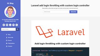 
                            6. Laravel add login throttling with custom login controller - David Carr ...