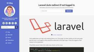 
                            8. Laravel Auto redirect if not logged in - David Carr | Web Developer ...