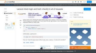 
                            3. Laravel check login and Auth::check() in all of requests - Stack ...
