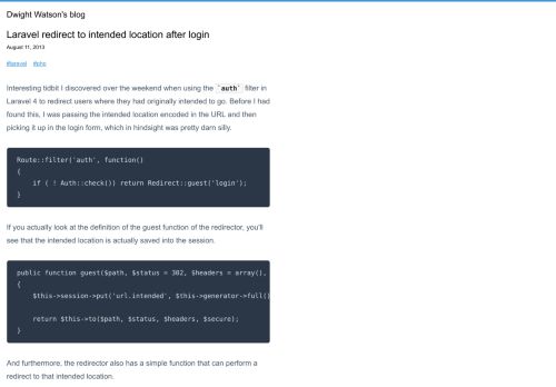 
                            11. Laravel redirect to intended location after login — Neon Tsunami