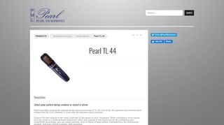 
                            11. Large capsule : Pearl TL 44 - Pearl Microphones