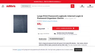 
                            2. Large Print Password Logbook: Internet Login & Password ... - Adlibris