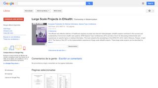 
                            6. Large Scale Projects in EHealth: Partnership in Modernization - Resultado de Google Books