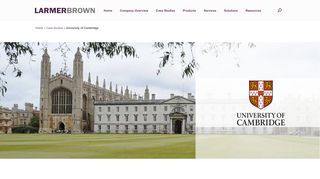 
                            11. Larmer Brown Case Study - University of Cambridge