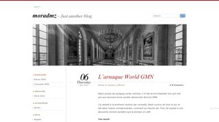 
                            8. L'arnaque World GMN | moradmz