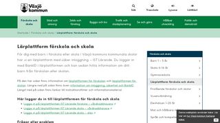 
                            8. Lärplattform förskola och skola - Vaxjo.se