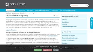 
                            4. Lärplattformen Ping Pong - Borås Stad