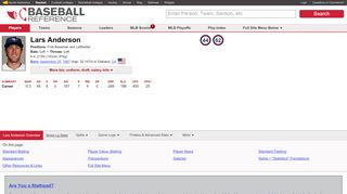 
                            9. Lars Anderson Stats | Baseball-Reference.com