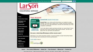 
                            9. Larson Educational Services - Your Account