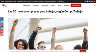 
                            6. Las 50 mejores empresas para trabajar, según CompuTrabajo