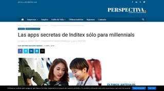 
                            11. Las apps secretas de INDITEX sólo para millennials - Diario Perspectiva
