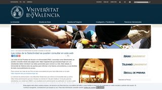 
                            4. Las notas de la Selectividad se pueden consultar en esta web - Uv