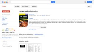 
                            12. Las Vegas For Dummies - Google बुक के परिणाम