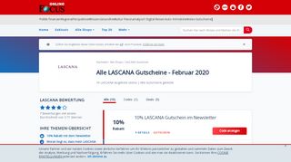 
                            8. Lascana Gutscheine: 20% Rabatt - Februar 2019 - Focus