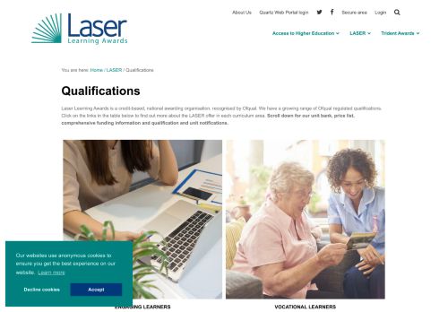 
                            13. Laser Learning Awards | Qualifications Overview