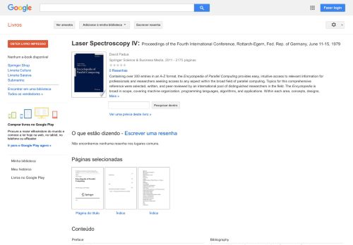 
                            9. Laser Spectroscopy IV: Proceedings of the Fourth International ...