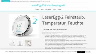 
                            2. LaserEgg-2 Feinstaub, Temperatur, Feuchte - LaserEgg ...