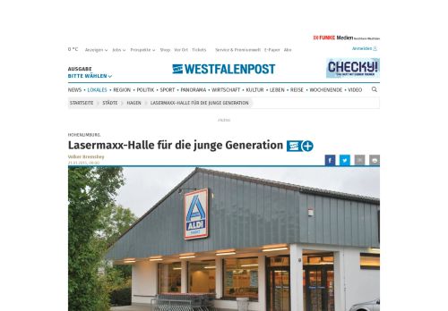 
                            10. Lasermaxx-Halle für die junge Generation | wp.de | Hagen
