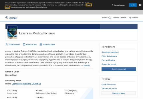 
                            13. Lasers in Medical Science - Springer