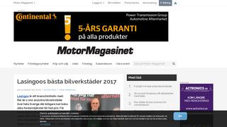 
                            11. Lasingoos bästa bilverkstäder 2017 - Motor-Magasinet