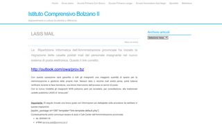 
                            2. LASIS MAIL – Istituto Comprensivo Bolzano II