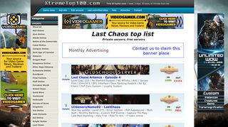 
                            12. Last Chaos top 100 - Private servers, free servers - XtremeTop100