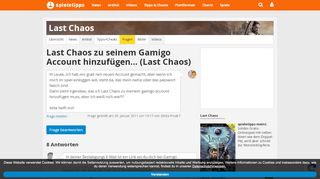 
                            8. Last Chaos zu seinem Gamigo Account: Last Chaos - Spieletipps