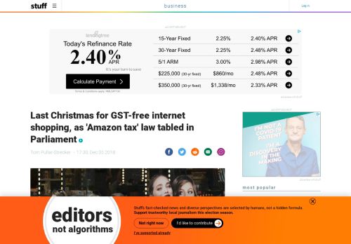 
                            10. Last Christmas for GST-free internet shopping, as ... - Stuff.co.nz