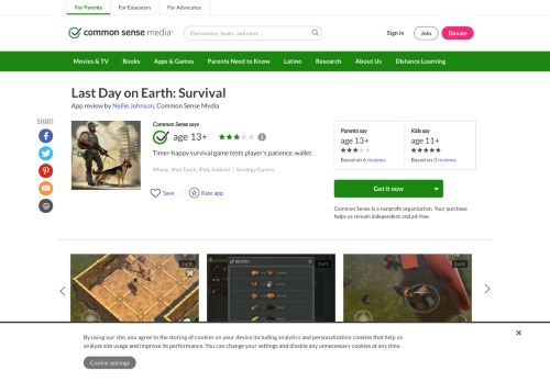 
                            13. Last Day on Earth: Survival App Review - Common Sense Media