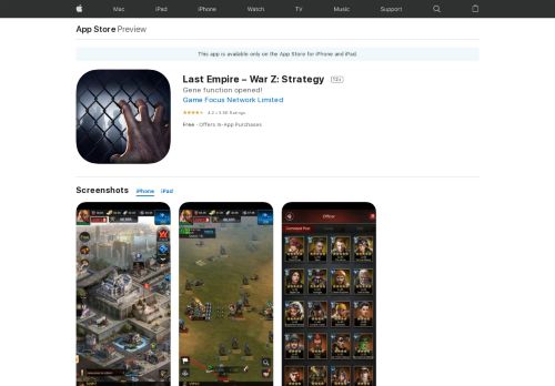 
                            5. Last Empire – War Z: Strategy on the App Store - iTunes - Apple