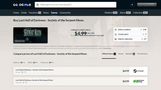 
                            5. Last Half of Darkness - Society of the Serpent Moon - GG.deals