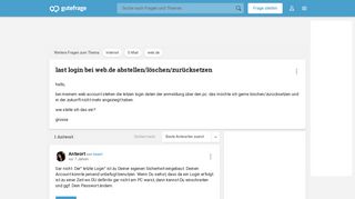 
                            2. last login bei web.de abstellen/löschen/zurücksetzen (Internet, E ...