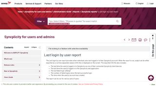 
                            3. Last login by user report - Axway Documentation