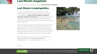 
                            5. Last Minute Campingplätze - Roan