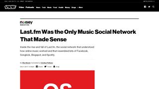 
                            10. Last.fm Was the Only Music Social Network That Made Sense - Noisey