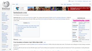 
                            9. lastminute.com - Wikipedia