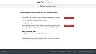 
                            9. LastPass - Delete Your Account