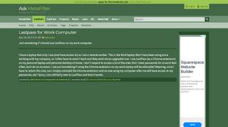 
                            11. Lastpass for Work Computer - security internet | Ask ...