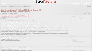 
                            7. LastPass Forums • View topic - Have to login twice with Yubikey ...