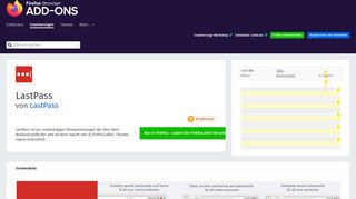 
                            13. LastPass – Holen Sie sich diese Erweiterung für ? Firefox (de)