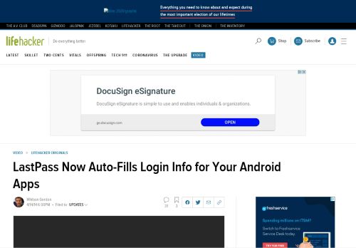 
                            11. LastPass Now Auto-Fills Login Info for Your Android Apps - Lifehacker